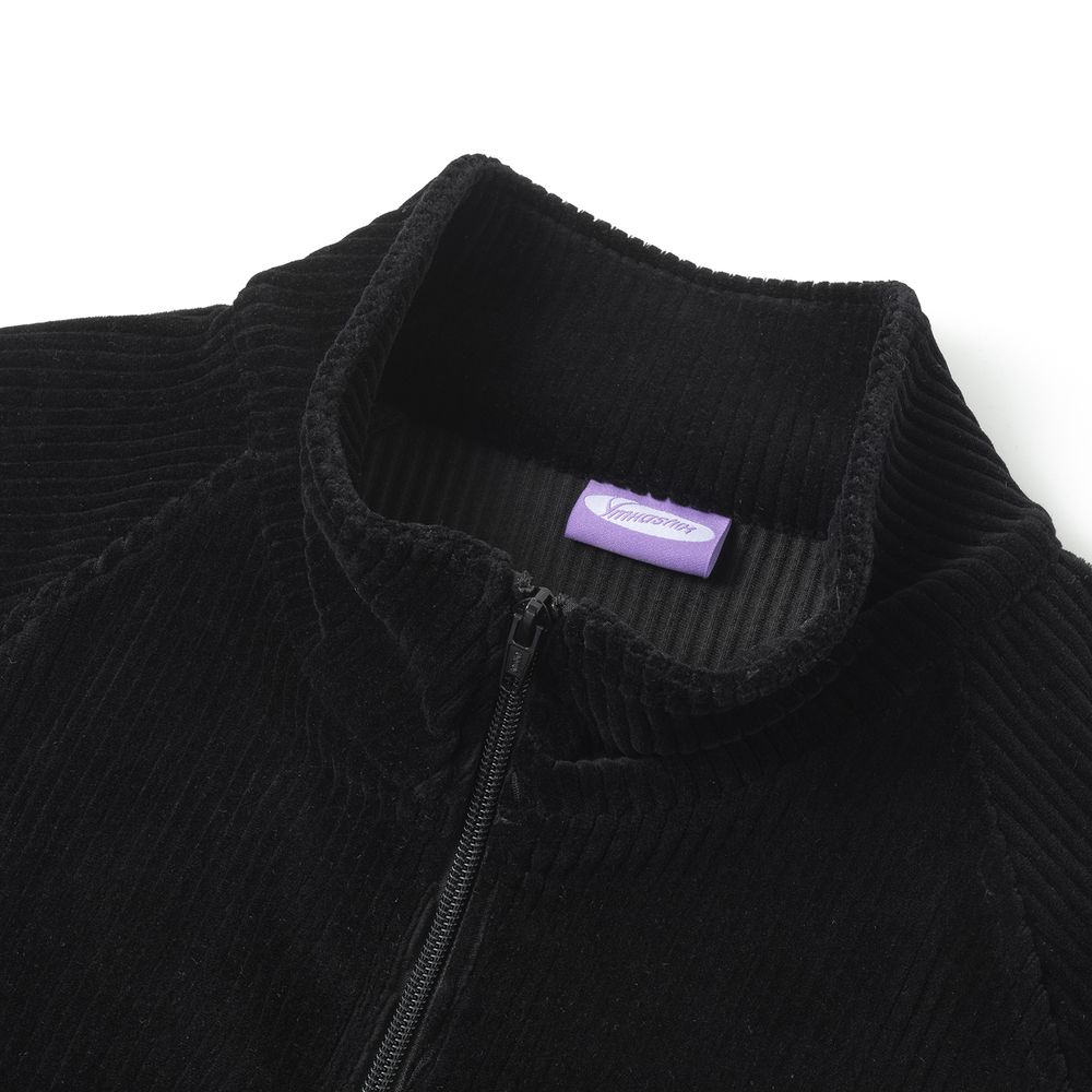 Толстовка Ymkashix Puff Zip велюровая черная
