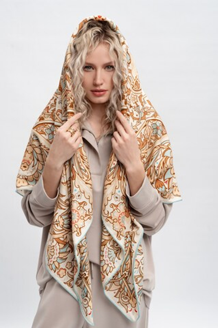 Шаль «Арабески» 100% шерсть