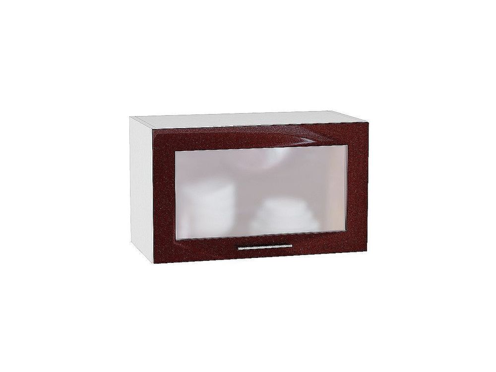 Шкаф верхний горизонтальный остекленный Валерия-М