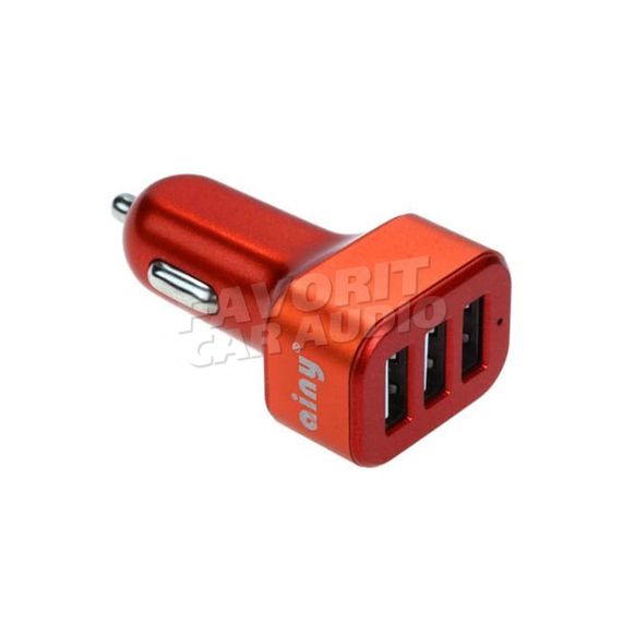 АЗУ 3USB Ainy EB-025I 3100mA оранжевый