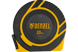 Рулетка Denzel геодезическая 20 м х 15 мм, закрытый корпус, фибергласовая лента 31290