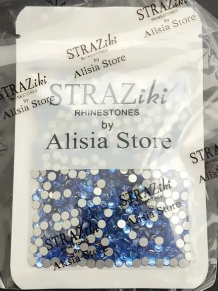 Стразы холодной фиксации стекло ss16 Light Sapphire