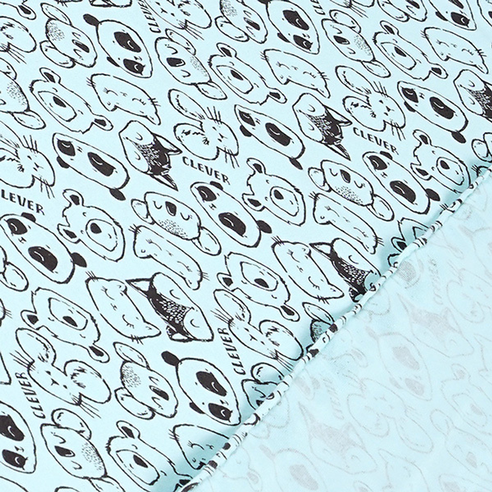 Кулирная гладь с рисунком, 100% хлопок, 150 гр/м2, 185 см