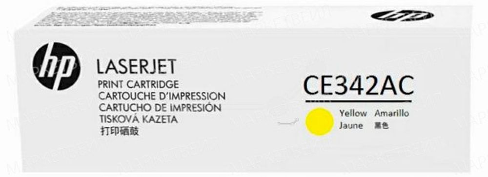 Контрактный картридж HP CE342AC (651A) лазерный желтый