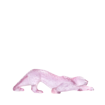 Статуэтка Lalique Zeila Panther Pink, 36.5 см