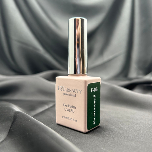 IceBeauty Гель-лак F-06 "Малахитовый", 10 мл
