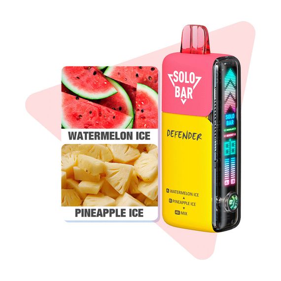 SOLOBAR DEFENDER 40K - Watermelon Ice / Pineapple Ice (5% nic)