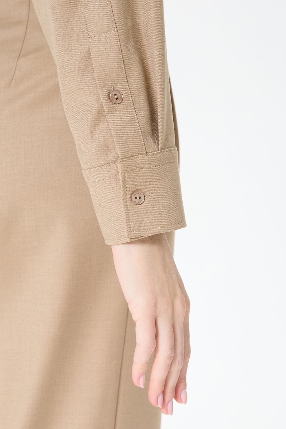 Рубашка Хельсинки бежевая смесовая шерсть