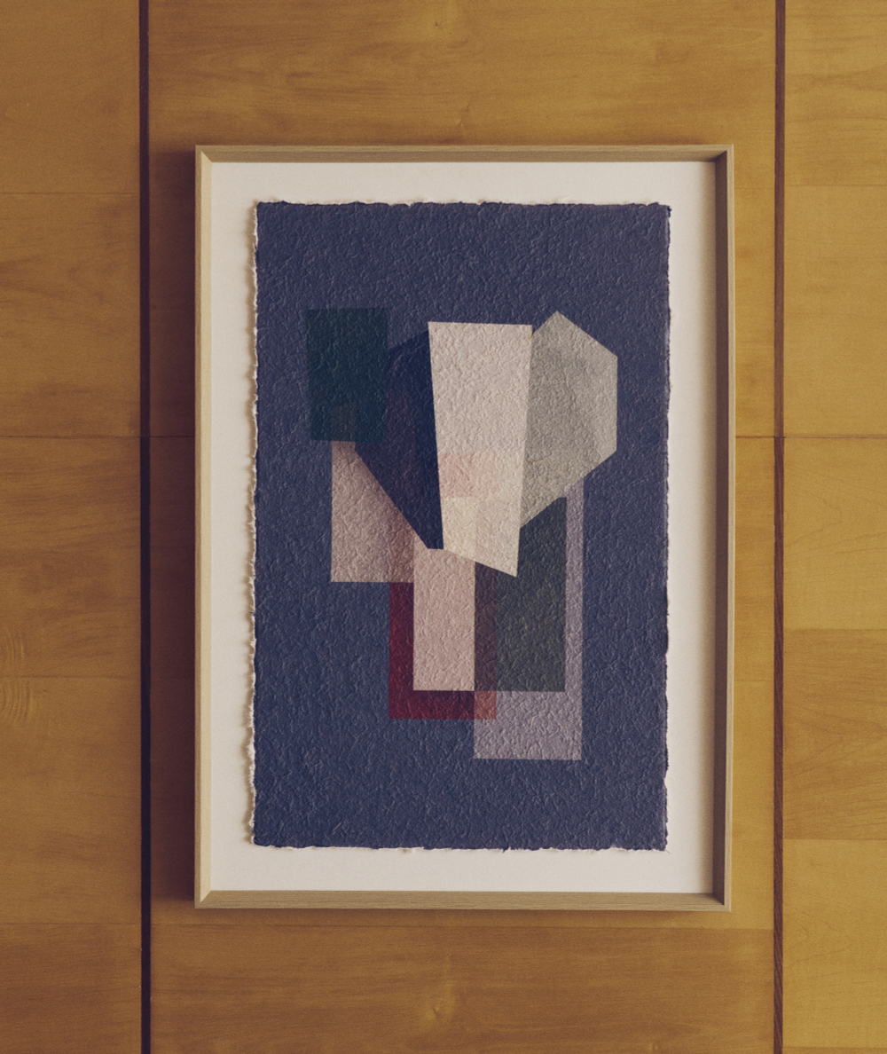 Картина Veluni из переработанной бумаги разноцветная 60 x 90 см