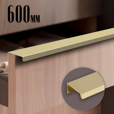 Ручка CAPPIO RT001, L=600,м/о 480, цвет сатиновое золото 9617983