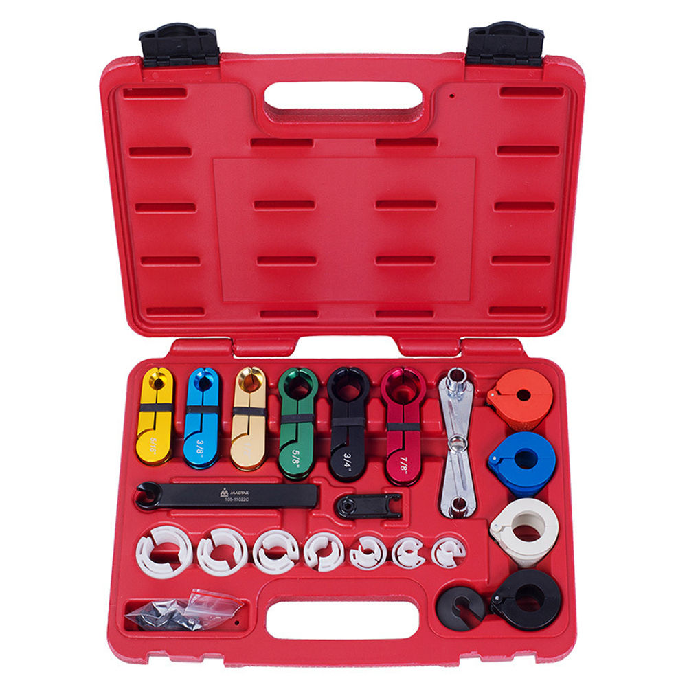МАСТАК (105-11022C) Набор размыкателей для топливной системы и втулок автокондиционера, кейс, 22 предмета
