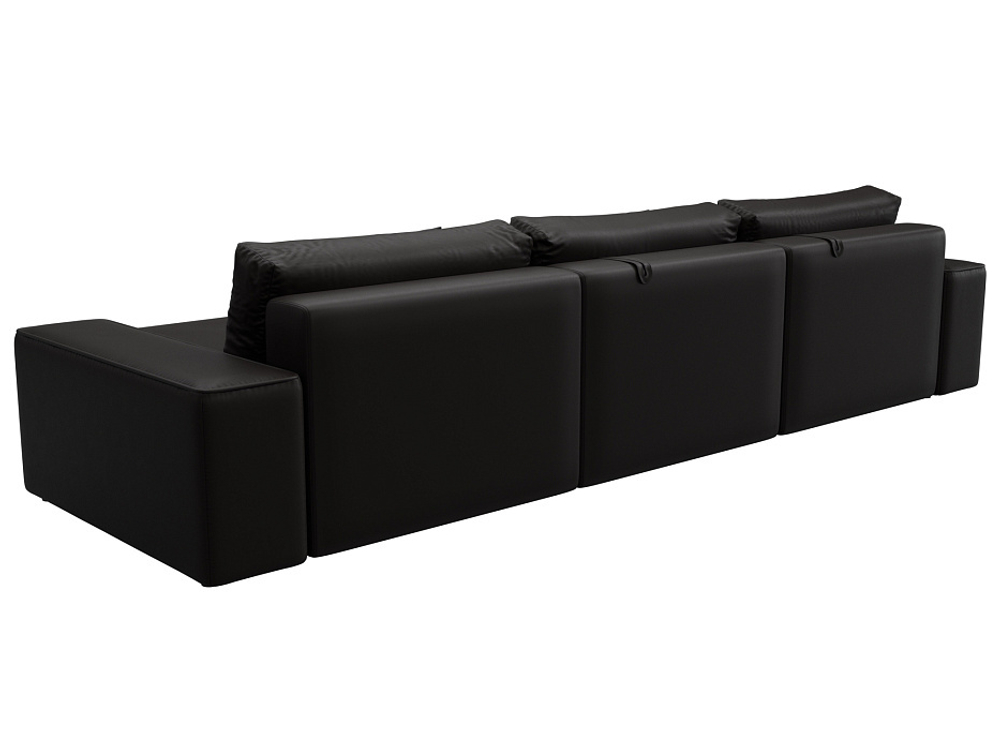 Диван угловой Лига-074 угол универсальный ЭКОКОЖА GRIFON 12 коричневый