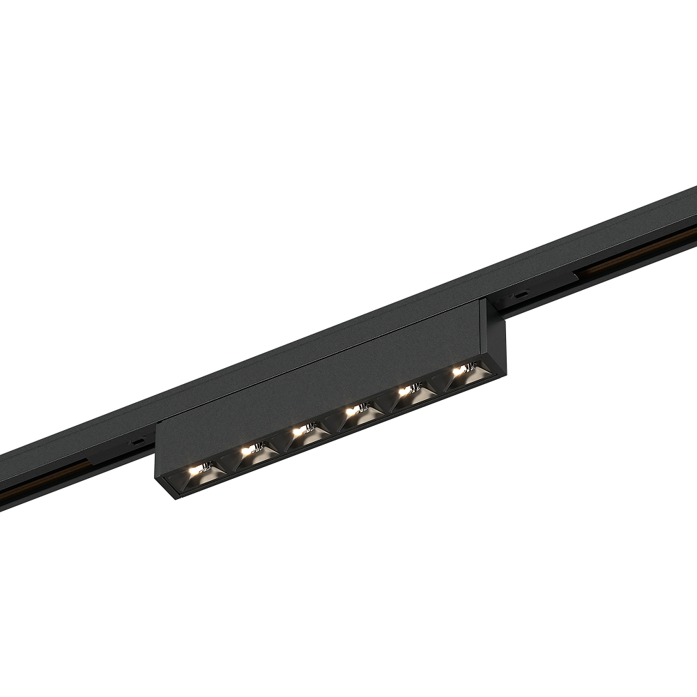 ST666.446.05 Магнитный трековый светильник Черный LED 1*5W 4000K 220Lm Ra&gt;90  IP20 L100xW10xH18 24V SUPER5