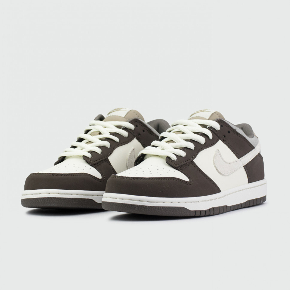 кроссовки Nike Dunk Low Brown / White SteamBoy