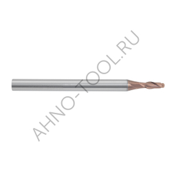 Фреза монолитная твердосплавная BRGM-2B-R2.0S HRC55 AHNO