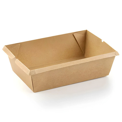 Контейнер бумажный ЛЗ 400 Kraft 100х135x45 мм 400 мл 1/600
