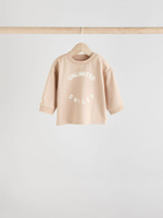 Лонгслив для малышей Next E48-162, 3 шт., Бежевый, Белый, Серый