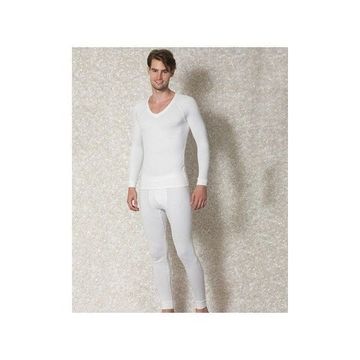 Мужской лонгслив с v-образным вырезом термо Doreanse кремовый 2980