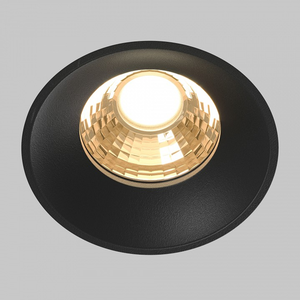 Встраиваемый светильник Maytoni Technical Round DL058-12W2.7K-TRS-B