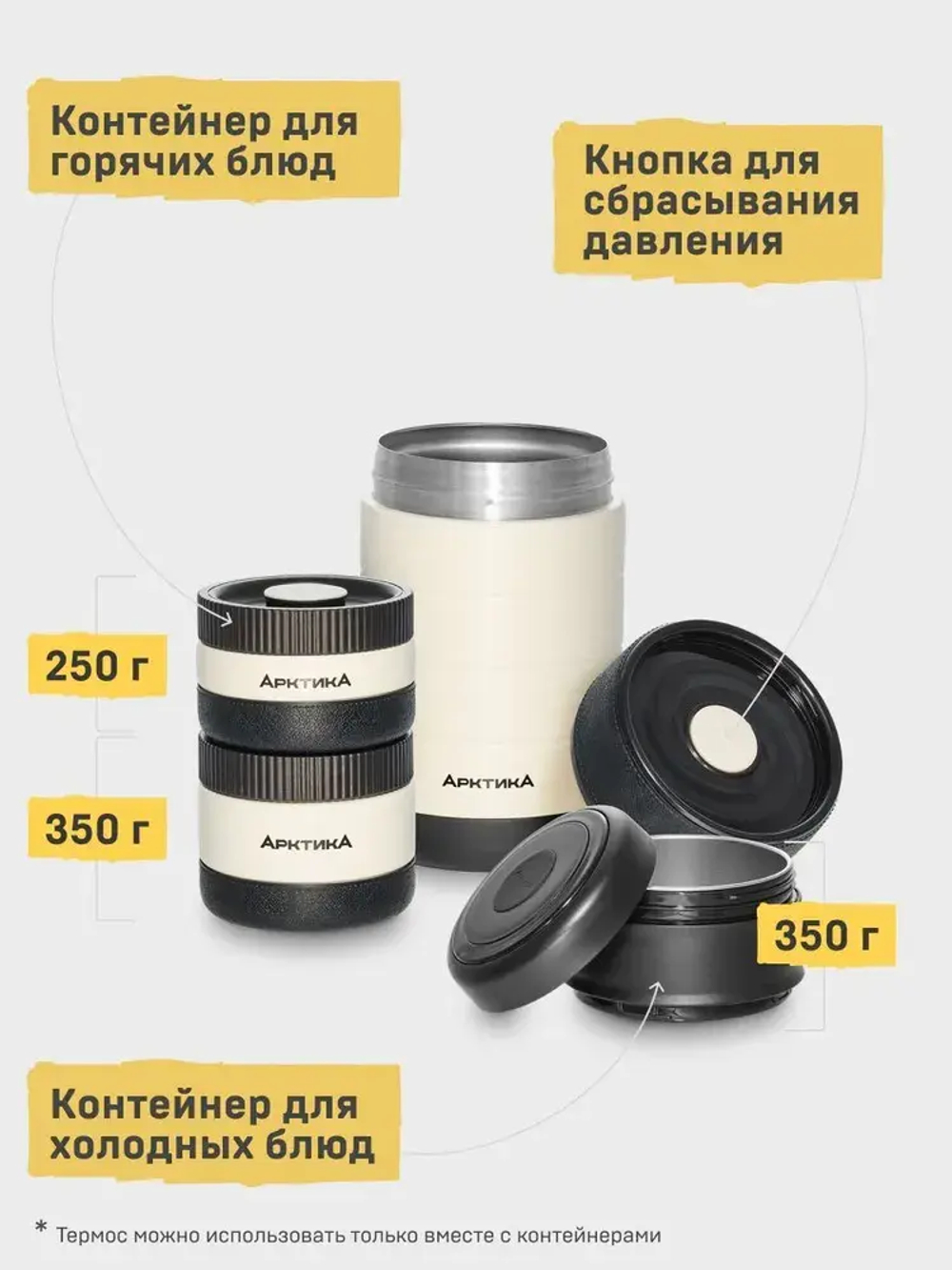 Термос для еды с контейнерами