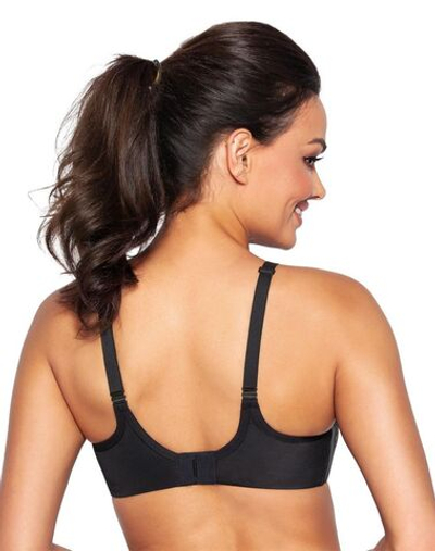 Спортивный бюстгальтер +size Naomi (Размер: 110D) (Цвет: черный с синим)