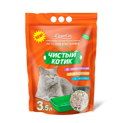 Чистый Котик наполнитель Кристалит 3,5л