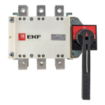Рубильник-переключатель 250A 3P c рукояткой управления для прямой установки PowerSwitch EKF