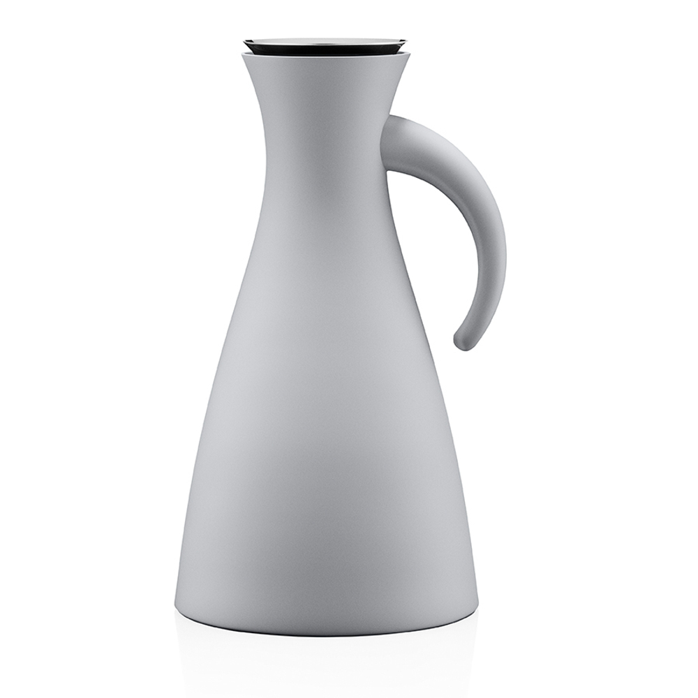 Термокувшин vacuum 1 л высокий серый матовый