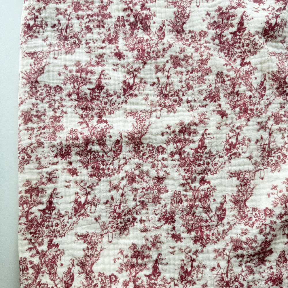 Муслин Диор (Dior) красный