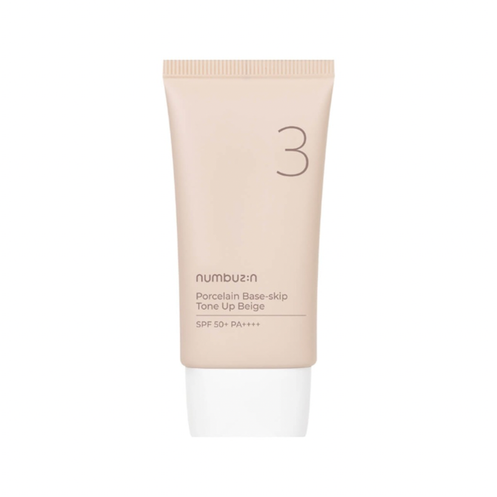 Numbuzin No.3 Porcelain Base-skip Tone Up Beige SPF50+ PA++++ 50ml