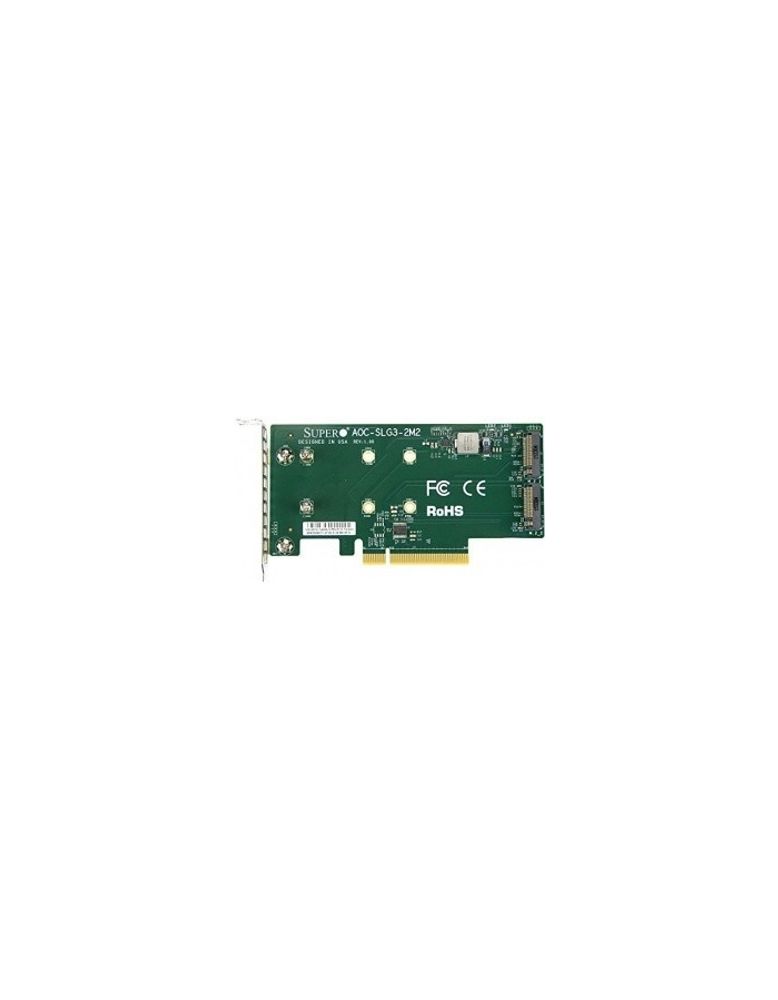 Supermicro AOC-SLG3-2M2-O Low Profile, Dual NVMe M.2 SSD PCIe add-on card