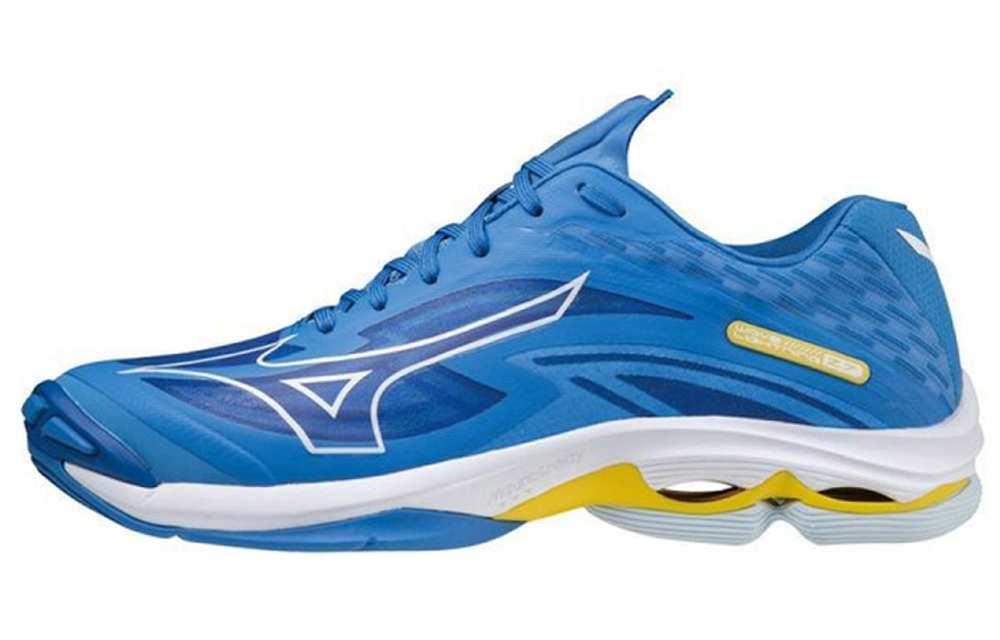 Mizuno Volleyball Shoes Men"s Low top Blue/White/Yellow