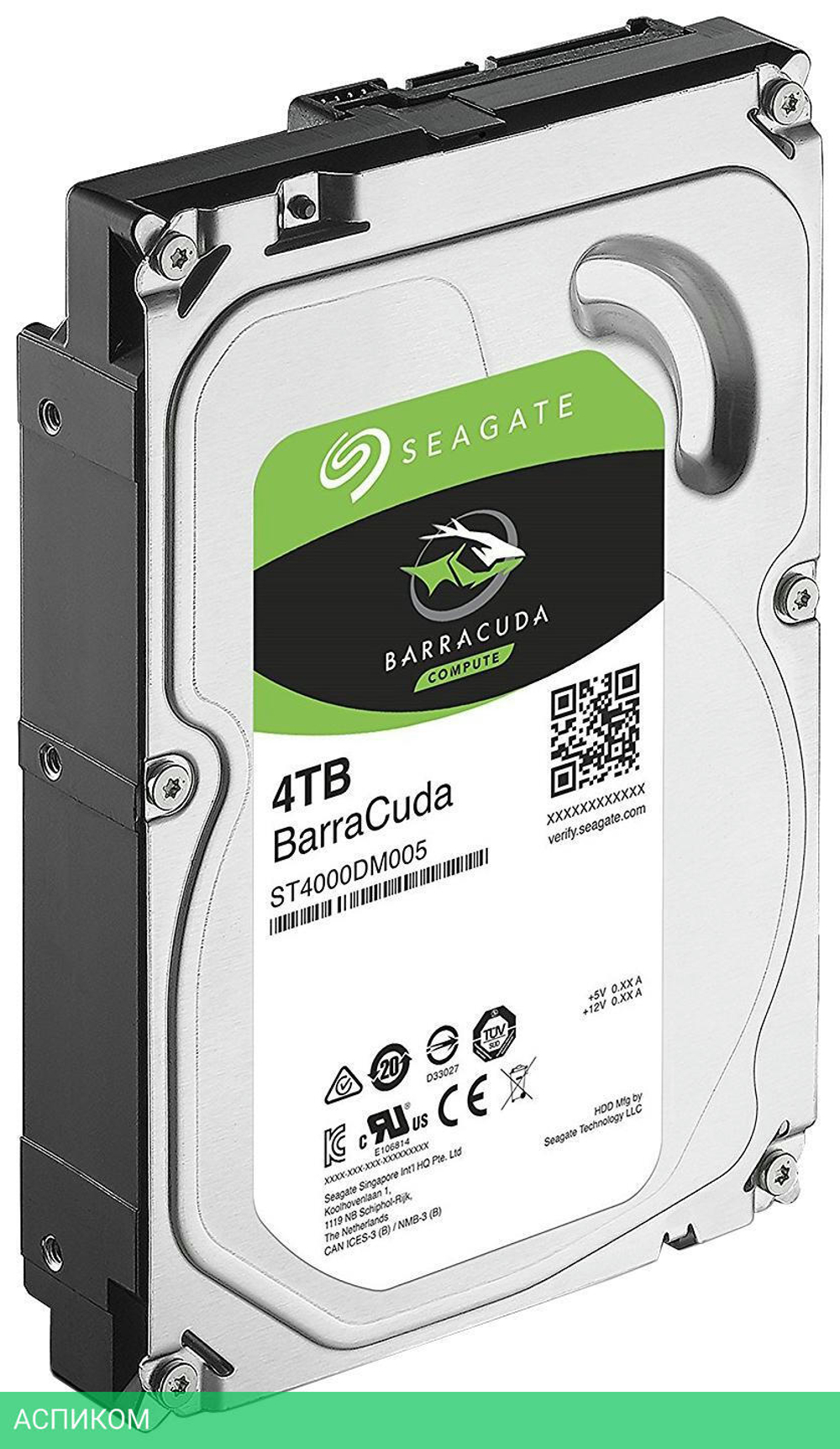Жесткий диск Seagate Barracuda 4TB Pull (ST4000DM004)