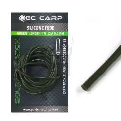 Трубочка для волоса  GC Silicone Tube 1.0м 0.5мм хаки