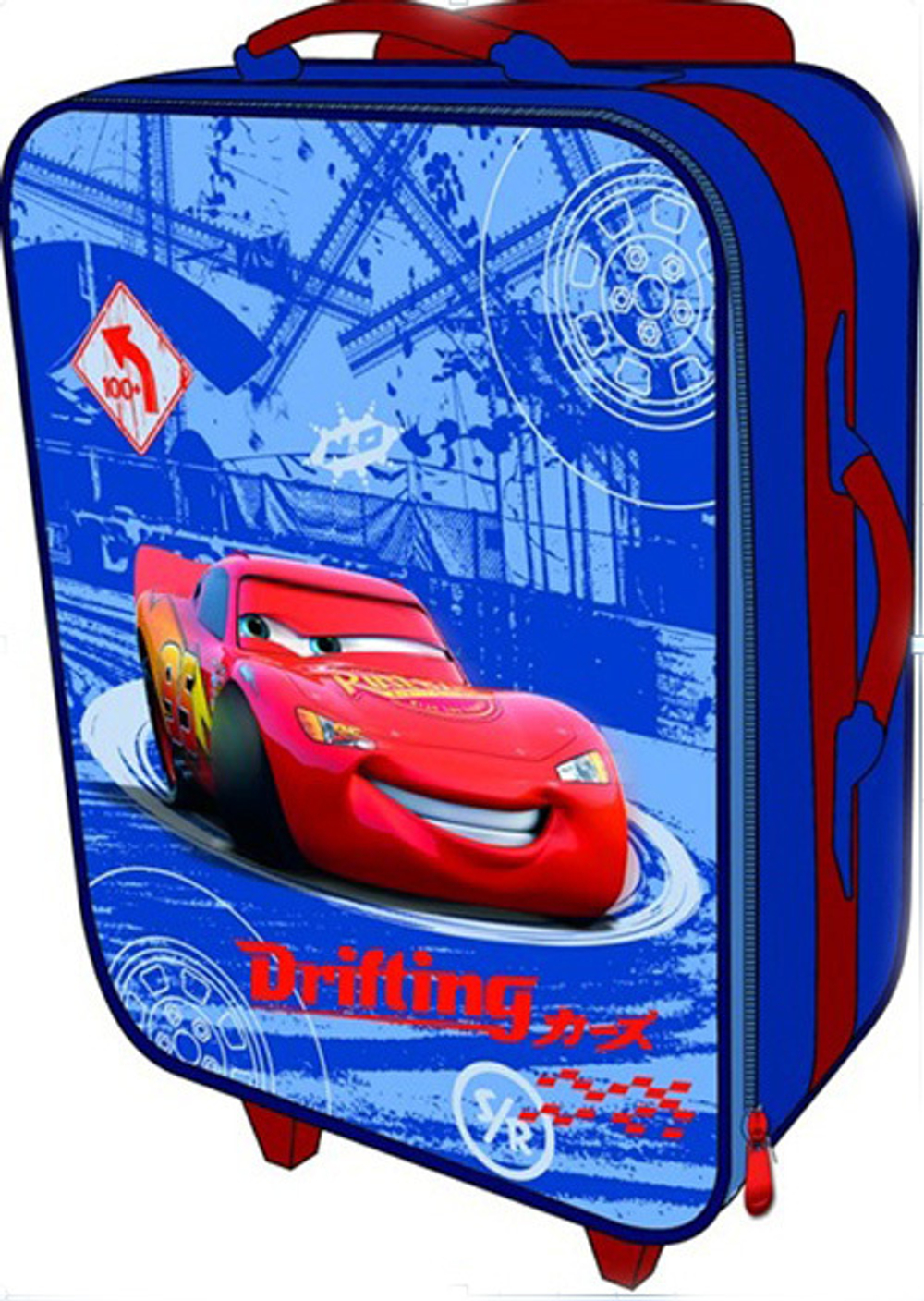 Чемодан на роликах, 47 х 33 х 13,5 см Cars