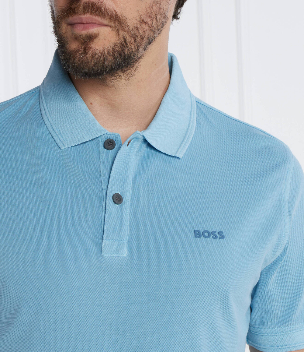 Поло Prime BOSS ORANGE - голубой(50468576)