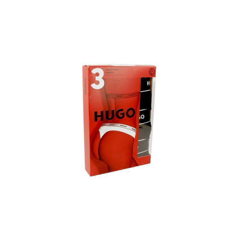 стринги 3-pack Hugo Bodywear - черный(50469681)