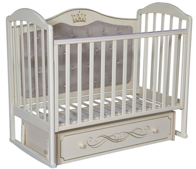 Детская кроватка Антел Anita 999 (универсальный маятник, мягкая стенка) слоновая кость