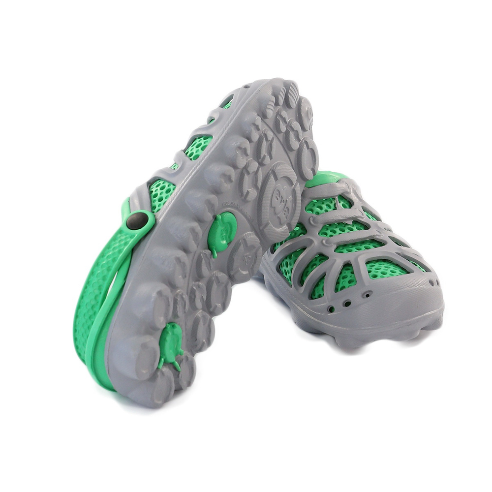 Сабо EVA Shoes Комби Стэп Открытый М1436 (серо-зеленый)