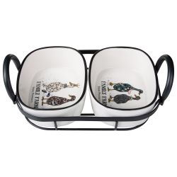 НАБОР ФОРМ НА МЕТАЛ.ПОДСТАВКЕ LEFARD "FAMILY FARM" 2 ШТ. 28,5*16*8,5 CM