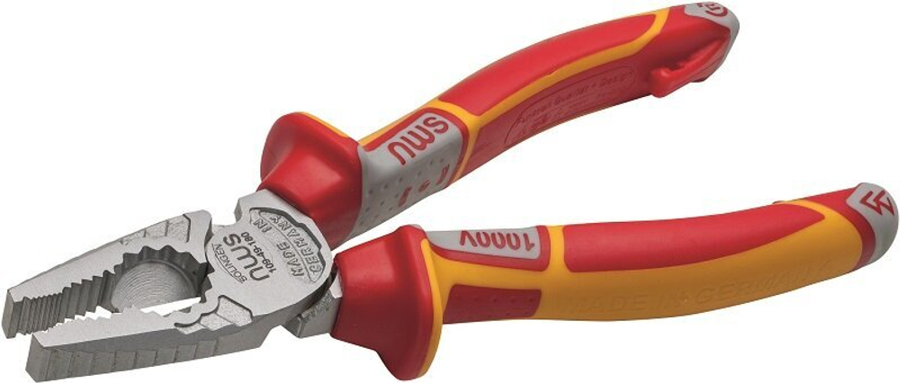 NWS Пассатижи диэлектр. CombiMax 1000В VDE 205 мм, покрытие Crom, рукоятки SoftGripp