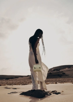 POLENE СУМКА NUMERO UN NANO, ЗЕЛЕНОВАТЫЙ