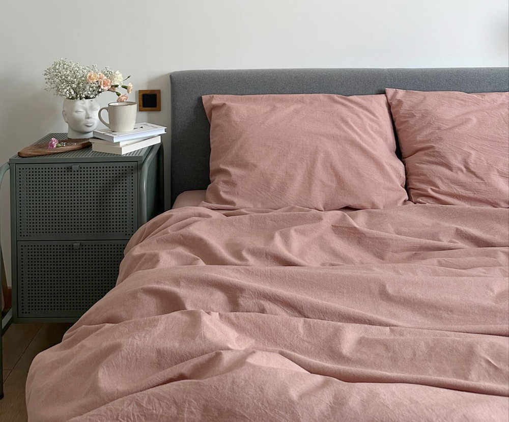 КПБ 1.5 сп ВАРЕНЫЙ ХЛОПОК "Персик"