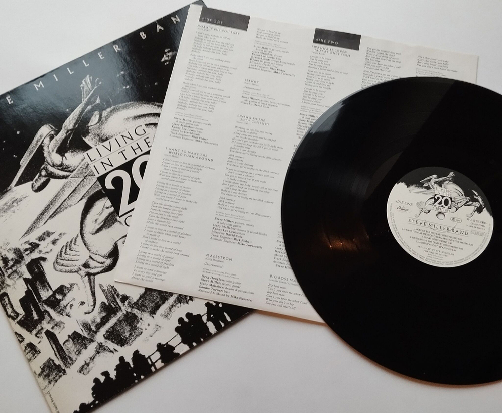 Винтажная виниловая пластинка LP Steve Miller Band Living In The 20th Century (Germany 1986) Maelstrom