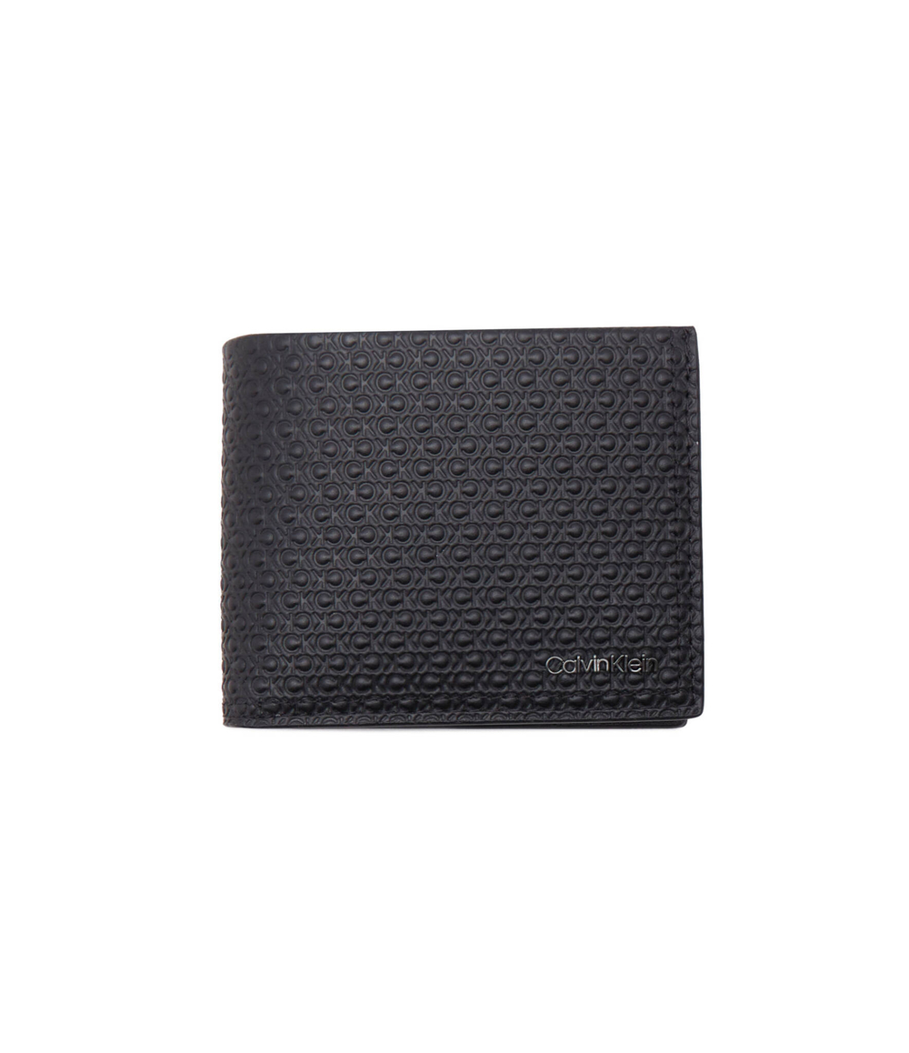 Кожаный кошелек MINIMALISM BIFOLD 6CC Calvin Klein - черный(K50K510894)