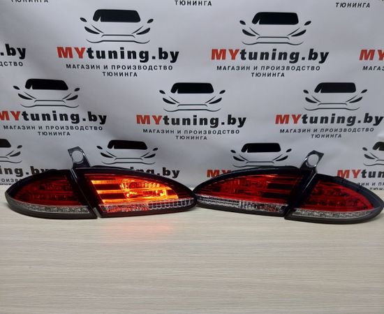 Задние фонари Seat Leon 2 red white led
