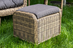 "Толедо" пуф плетеный, цвет соломенный