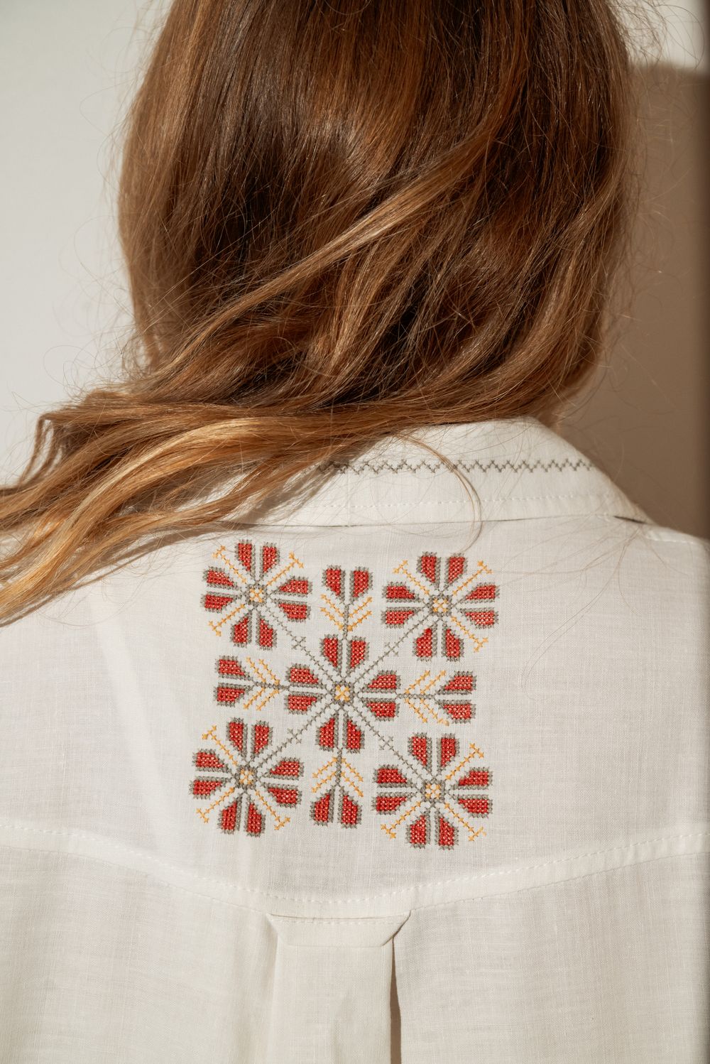 Рубашка Soeurs с Кокеткой белая