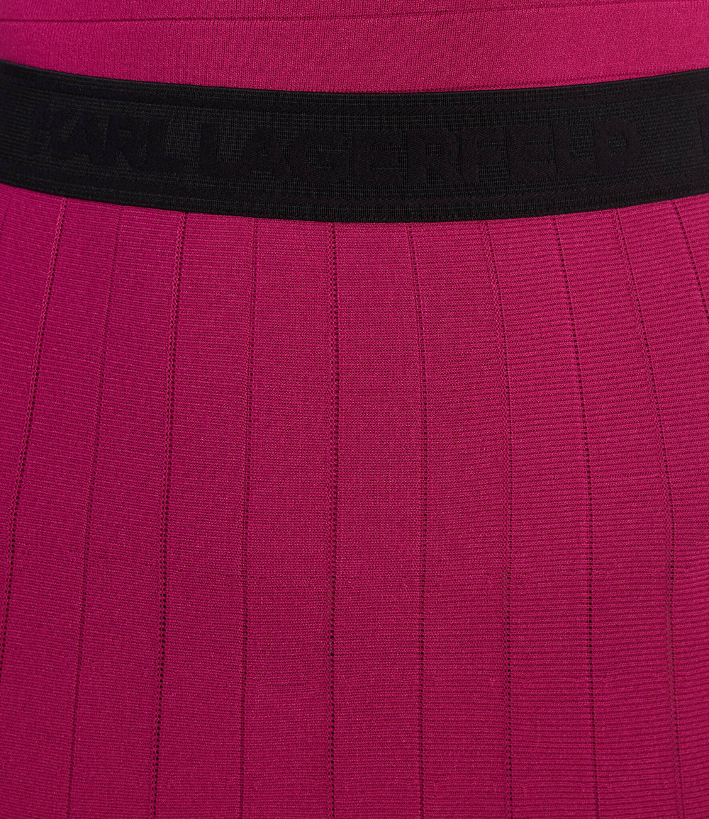 юбка knit pleated Karl Lagerfeld - фуксия(226W1255)