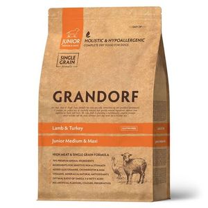 Сухой корм Grandorf DOG Lamb&Turkey JUNIOR для юниоров всех пород, ягнёнок с индейкой